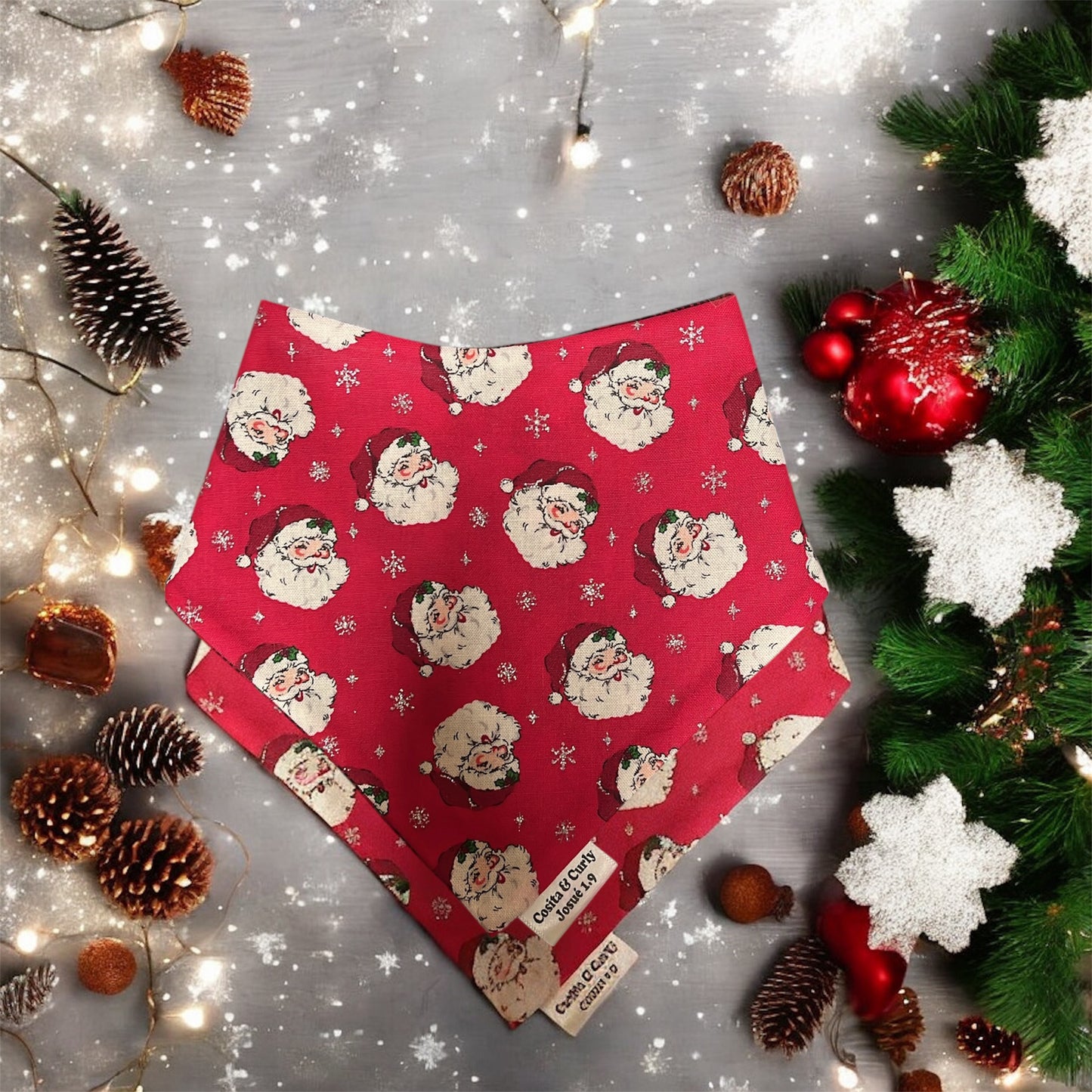 Christmas Reverse Dog Bandana