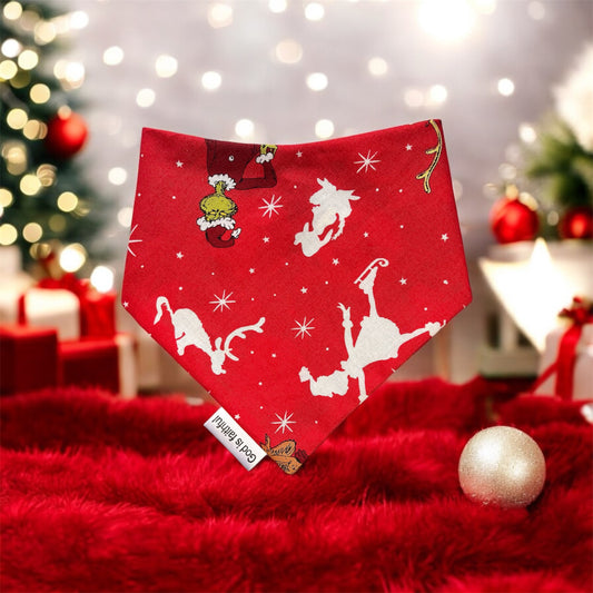 Christmas Reverse Dog Bandana