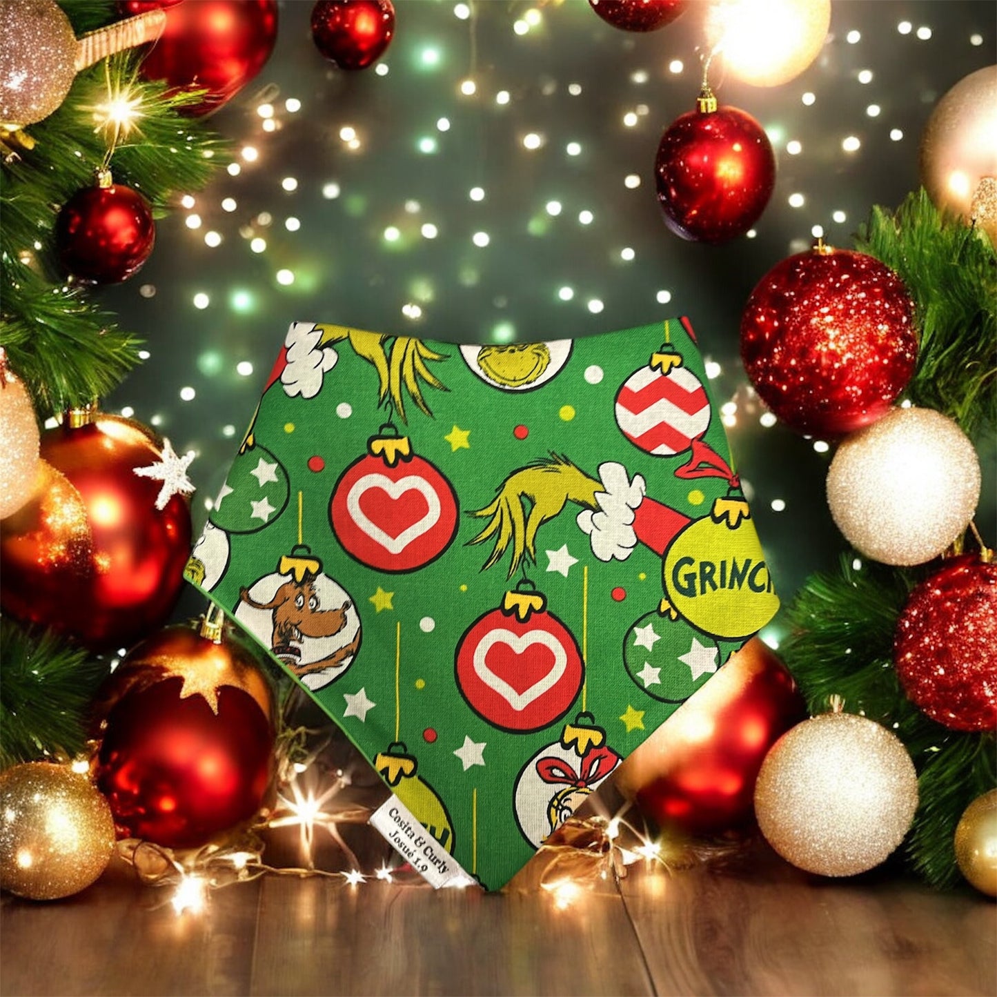 Christmas Reverse Dog Bandana