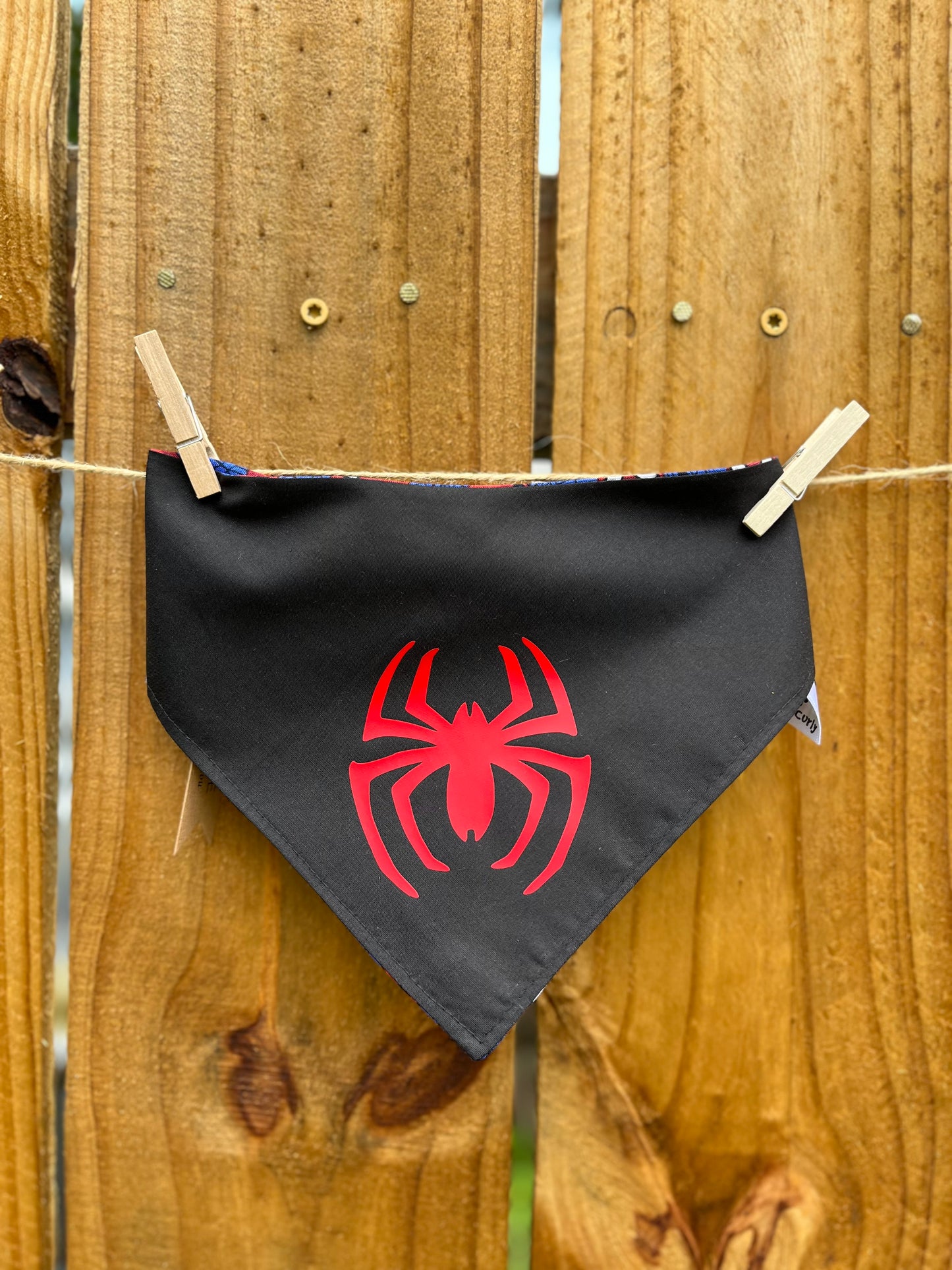 Spider Man Halloween  Reverse Dog Bandana
