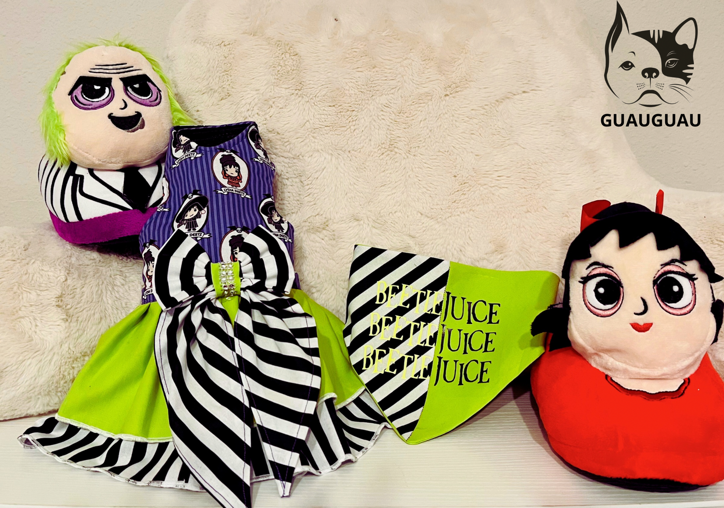 Beetlejucie Halloween Reversible Bandana